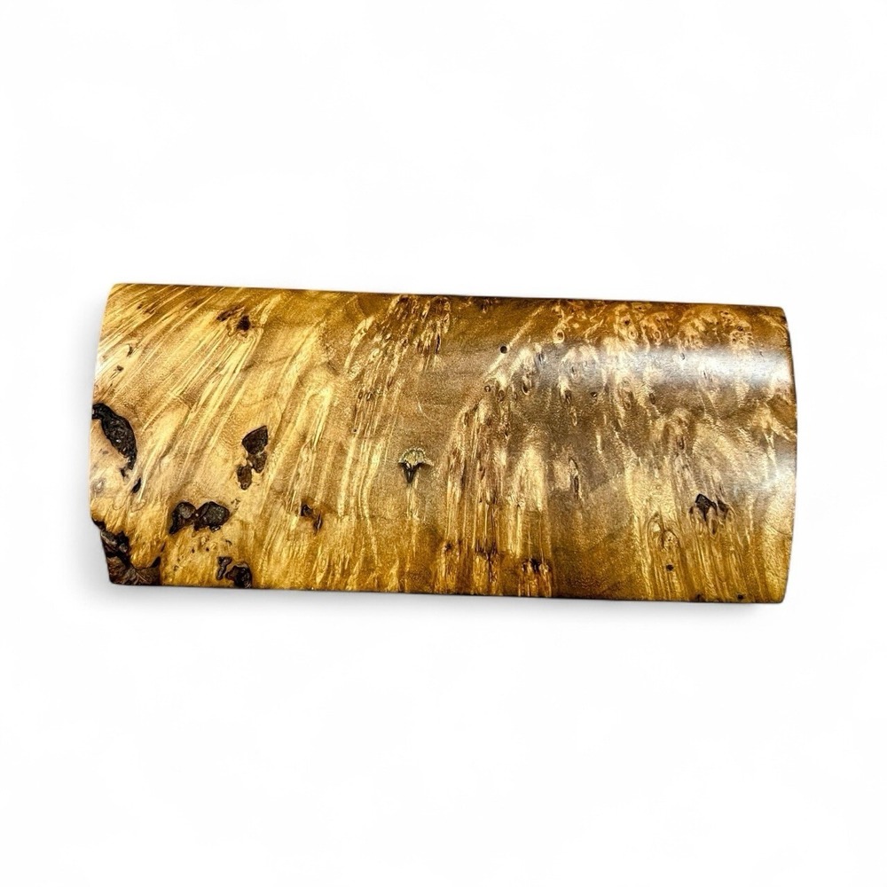 Vintage Michael Elkan Studio Crafted Burl Wood Lidded 5.75"‎ Trinket Jewelry Box - Picture 12 of 16